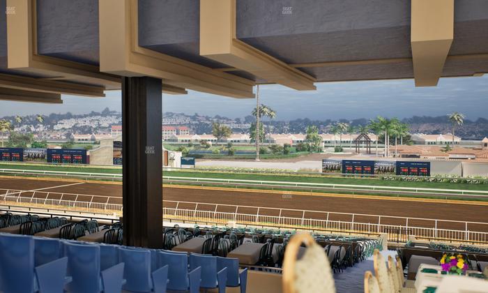 Del Mar Thoroughbred Club - Section First Turn Lvl 3 Tbl 850 Seat View