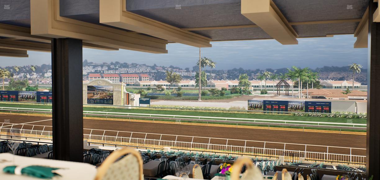 Del Mar Thoroughbred Club - Section First Turn Lvl 3 Tbl 851 Seat View