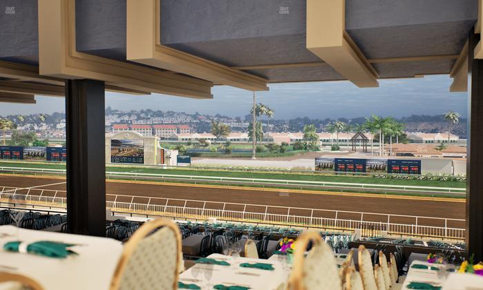 Del Mar Thoroughbred Club - Section First Turn Lvl 3 Tbl 851 Seat View