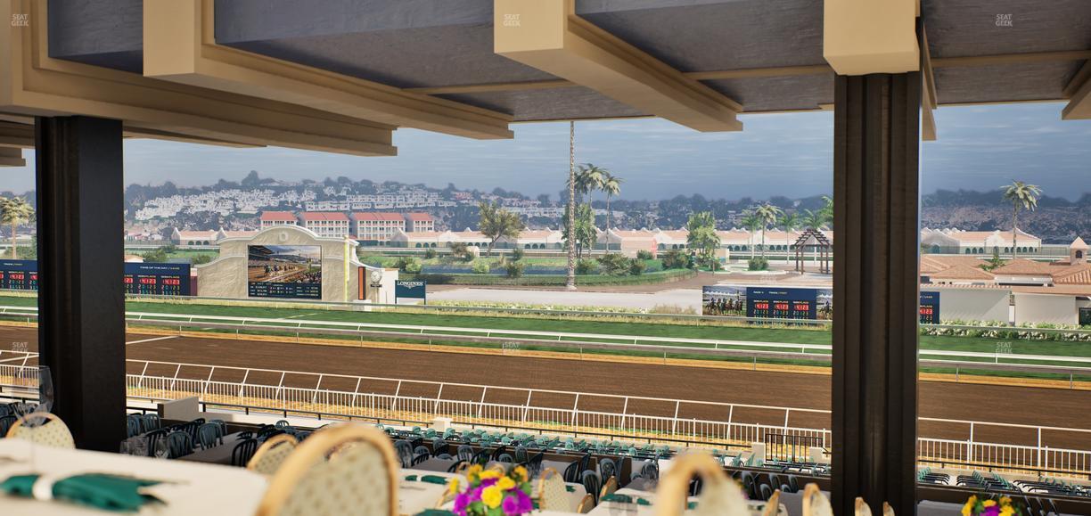 Del Mar Thoroughbred Club - Section First Turn Lvl 3 Tbl 852 Seat View