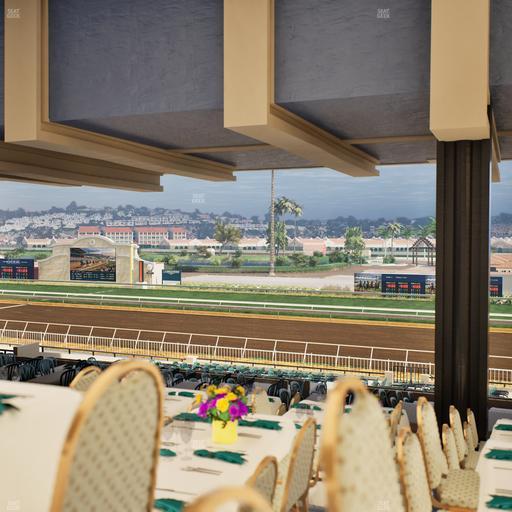 Del Mar Thoroughbred Club - Section First Turn Lvl 3 Tbl 852 Seat View
