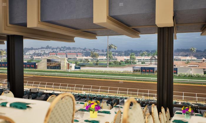 Del Mar Thoroughbred Club - Section First Turn Lvl 3 Tbl 852 Seat View