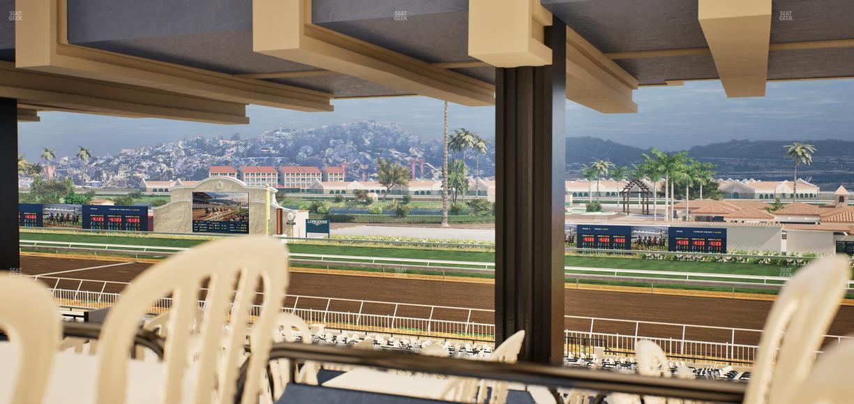 Del Mar Thoroughbred Club - Section First Turn Lvl 3 Tbl 853 Seat View