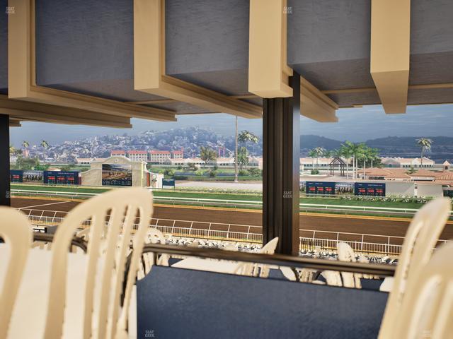 Del Mar Thoroughbred Club - Section First Turn Lvl 3 Tbl 853 Seat View