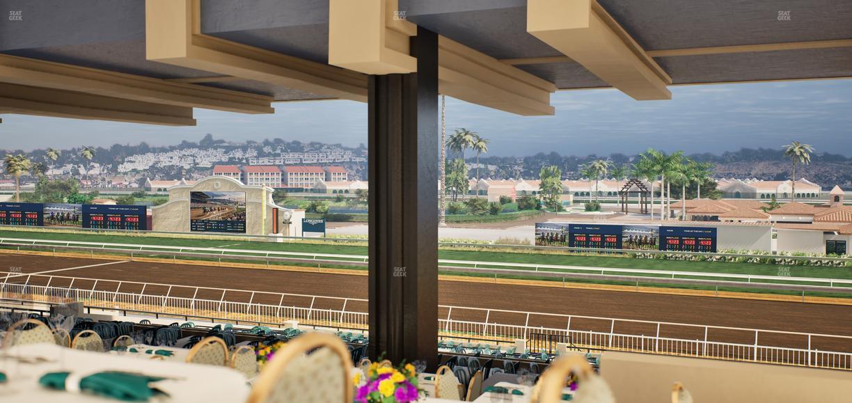 Del Mar Thoroughbred Club - Section First Turn Lvl 3 Tbl 854 Seat View