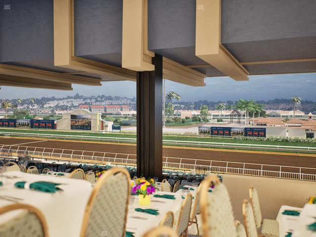Del Mar Thoroughbred Club - Section First Turn Lvl 3 Tbl 854 Seat View