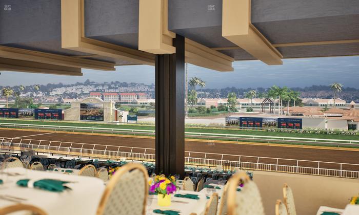 Del Mar Thoroughbred Club - Section First Turn Lvl 3 Tbl 854 Seat View