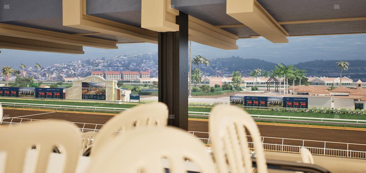 Del Mar Thoroughbred Club - Section First Turn Lvl 3 Tbl 854 Seat View