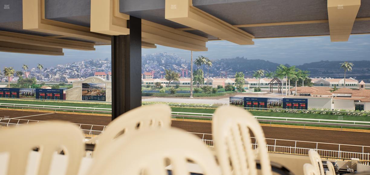 Del Mar Thoroughbred Club - Section First Turn Lvl 3 Tbl 855 Seat View