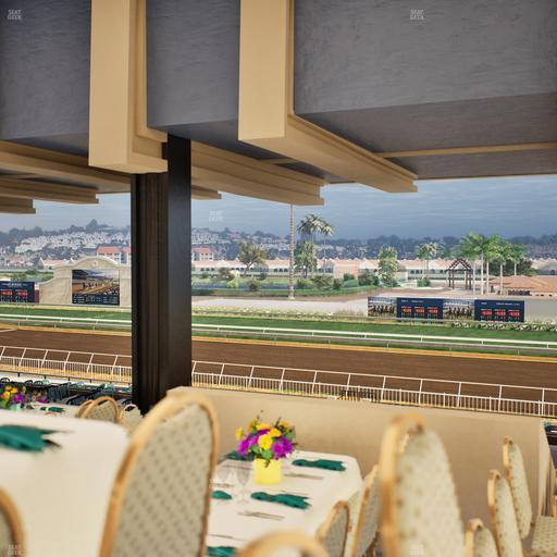 Del Mar Thoroughbred Club - Section First Turn Lvl 3 Tbl 855 Seat View