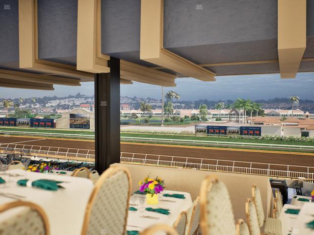 Del Mar Thoroughbred Club - Section First Turn Lvl 3 Tbl 855 Seat View