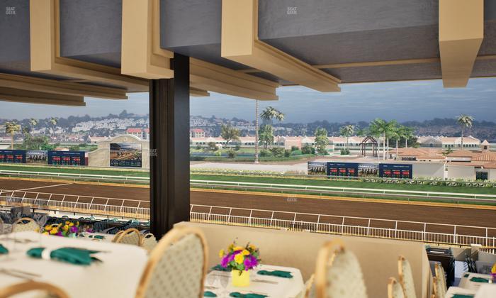 Del Mar Thoroughbred Club - Section First Turn Lvl 3 Tbl 855 Seat View