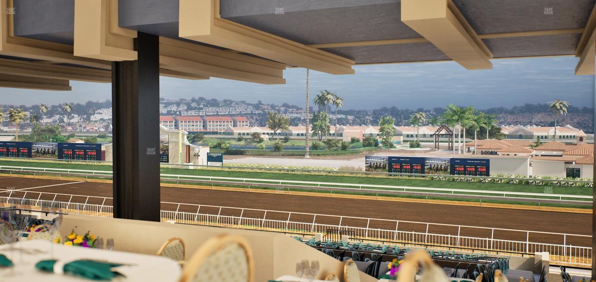 Del Mar Thoroughbred Club - Section First Turn Lvl 3 Tbl 856 Seat View