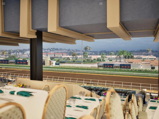 Del Mar Thoroughbred Club - Section First Turn Lvl 3 Tbl 856 Seat View