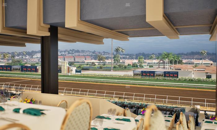 Del Mar Thoroughbred Club - Section First Turn Lvl 3 Tbl 856 Seat View