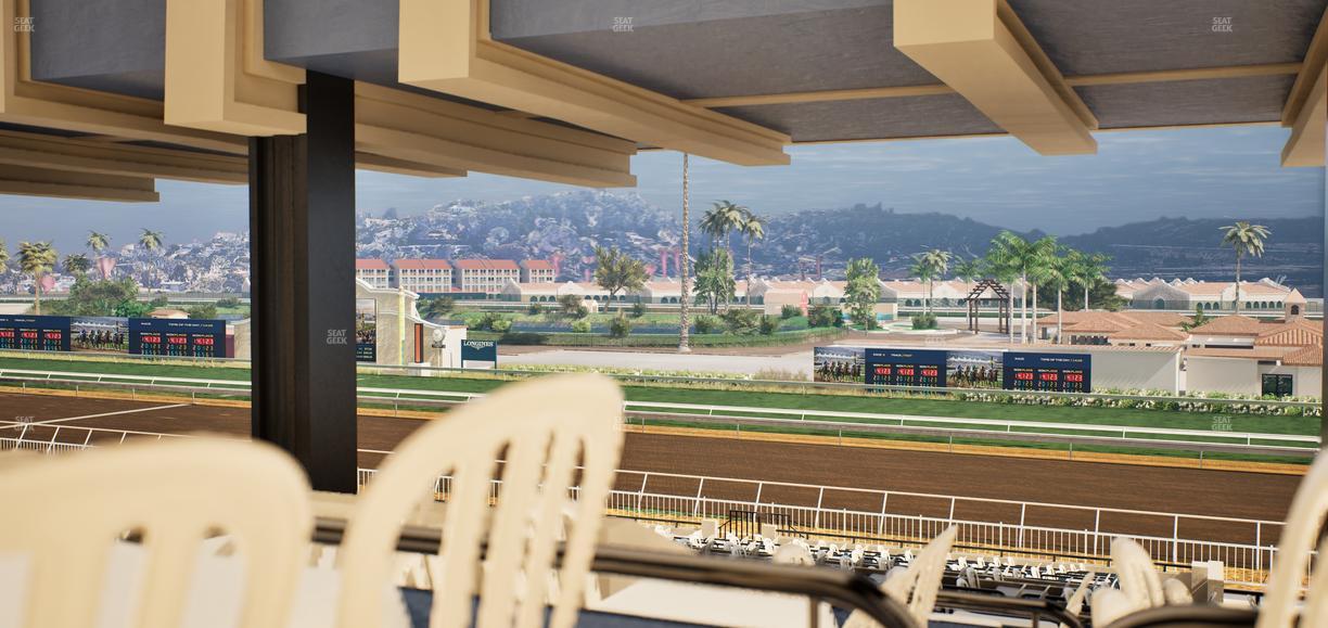 Del Mar Thoroughbred Club - Section First Turn Lvl 3 Tbl 856 Seat View