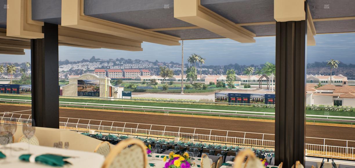 Del Mar Thoroughbred Club - Section First Turn Lvl 3 Tbl 857 Seat View