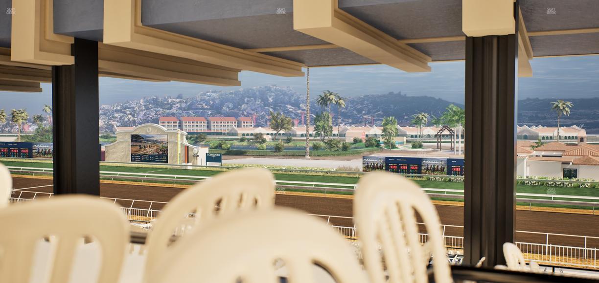Del Mar Thoroughbred Club - Section First Turn Lvl 3 Tbl 857 Seat View