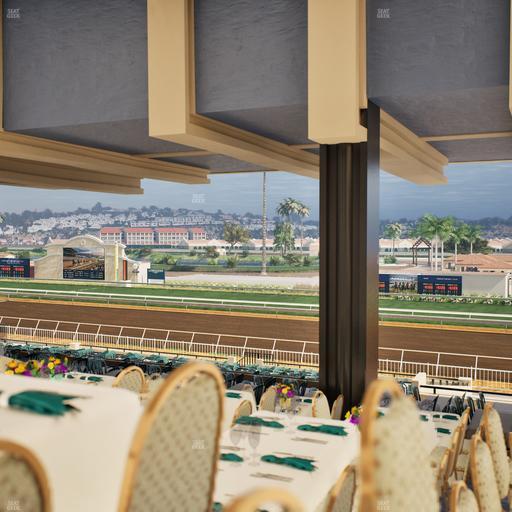 Del Mar Thoroughbred Club - Section First Turn Lvl 3 Tbl 858 Seat View