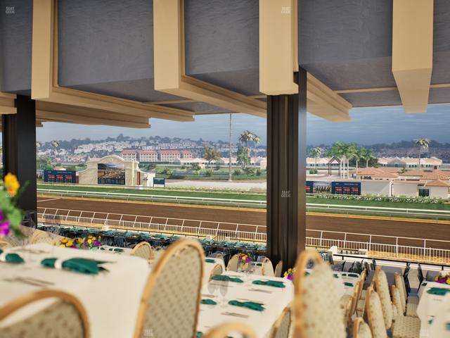 Del Mar Thoroughbred Club - Section First Turn Lvl 3 Tbl 858 Seat View