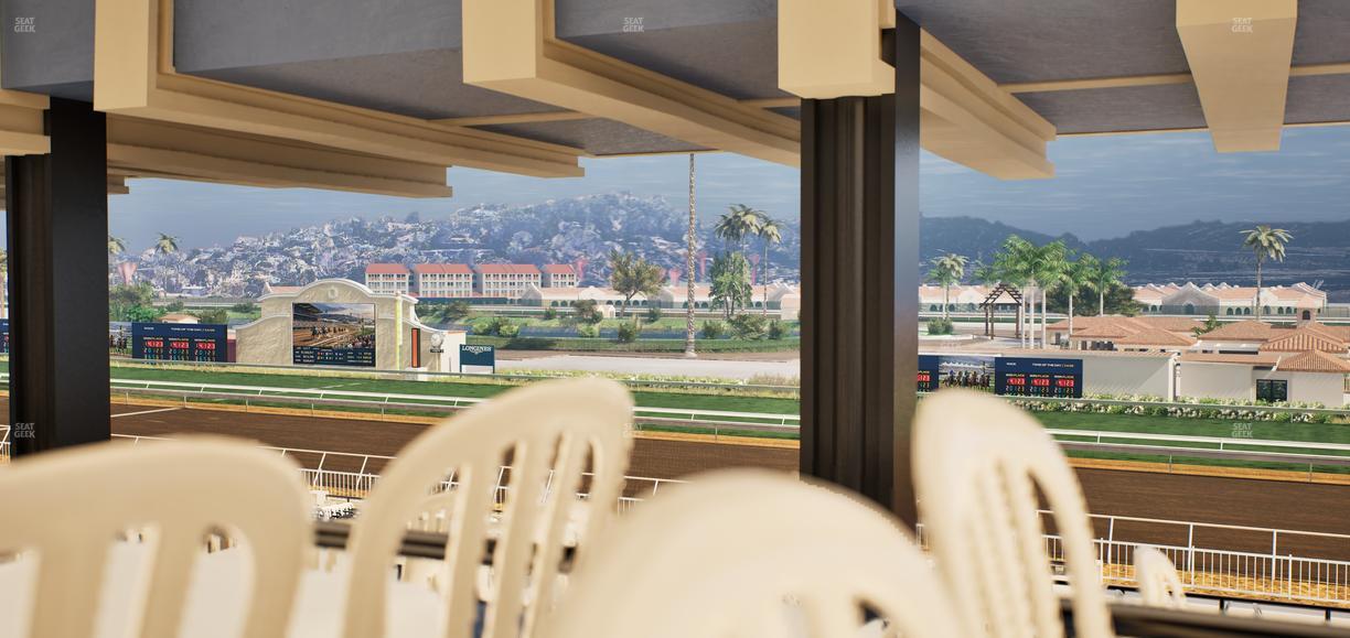 Del Mar Thoroughbred Club - Section First Turn Lvl 3 Tbl 858 Seat View