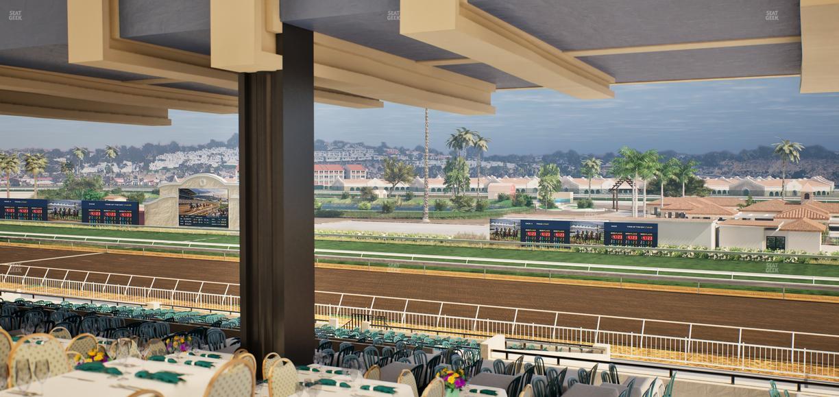 Del Mar Thoroughbred Club - Section First Turn Lvl 3 Tbl 859 Seat View