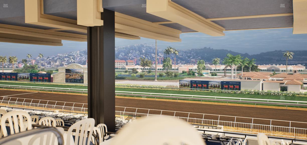 Del Mar Thoroughbred Club - Section First Turn Lvl 3 Tbl 859 Seat View
