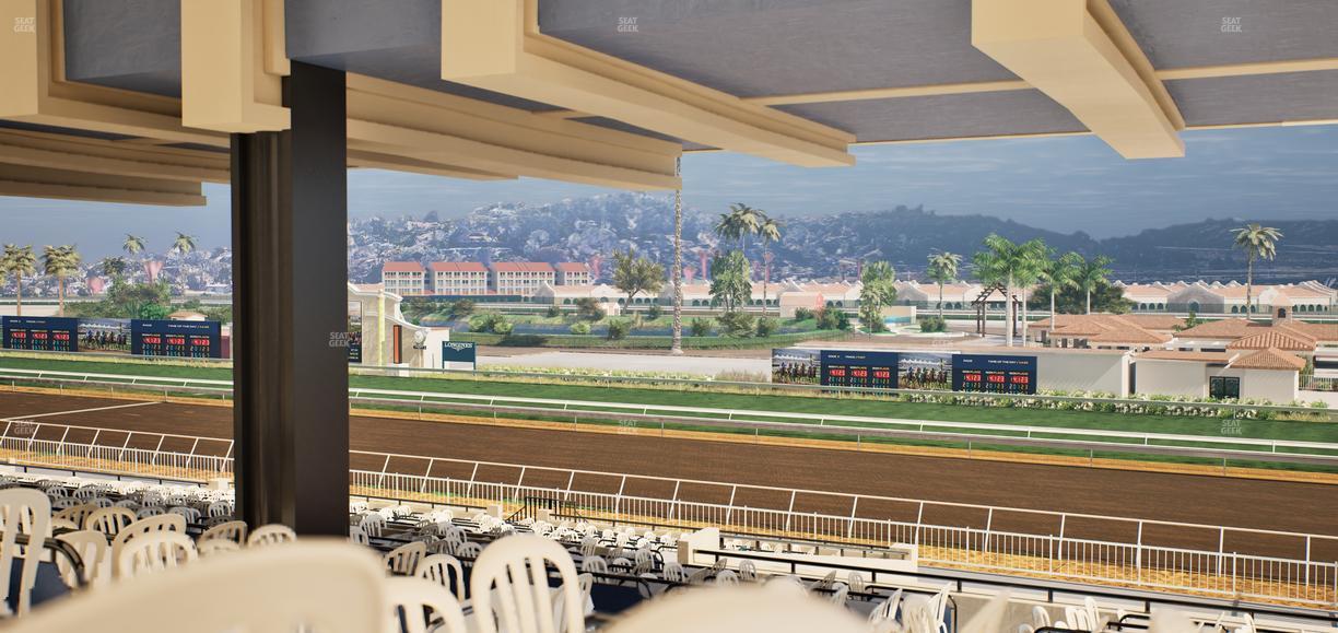 Del Mar Thoroughbred Club - Section First Turn Lvl 3 Tbl 860 Seat View