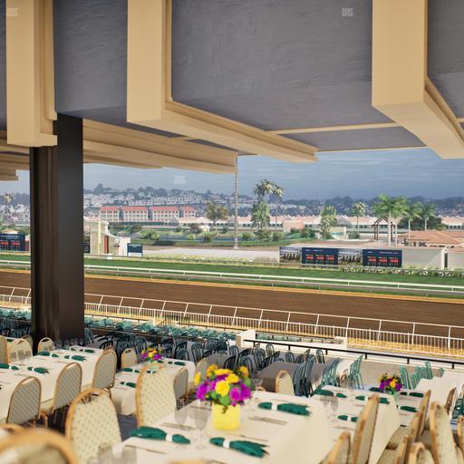 Del Mar Thoroughbred Club - Section First Turn Lvl 3 Tbl 860 Seat View
