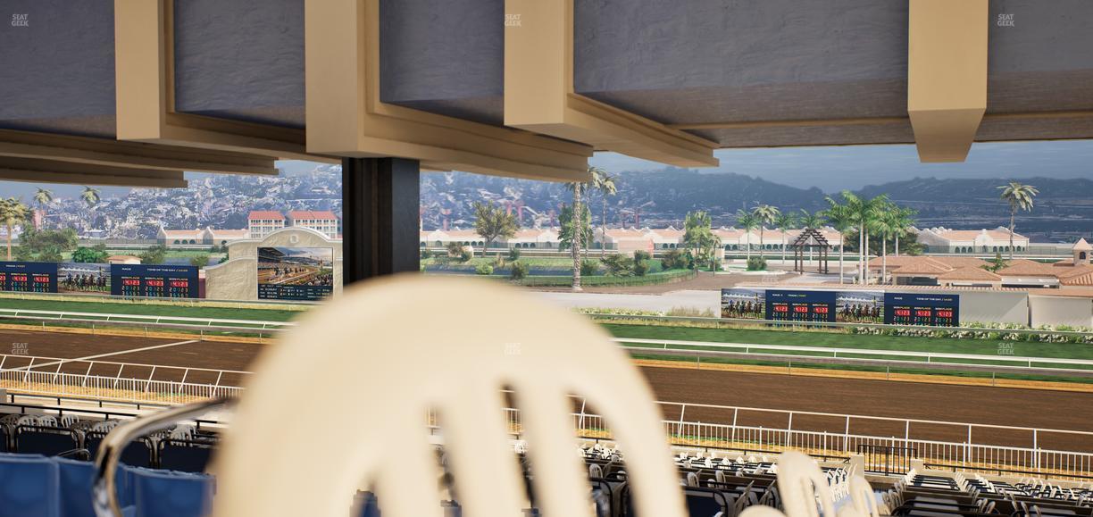 Del Mar Thoroughbred Club - Section First Turn Lvl 3 Tbl 950 Seat View