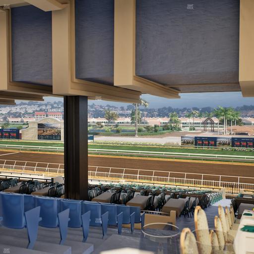 Del Mar Thoroughbred Club - Section First Turn Lvl 3 Tbl 950 Seat View