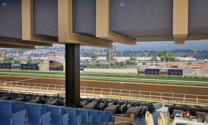 Del Mar Thoroughbred Club - Section First Turn Lvl 3 Tbl 950 Seat View