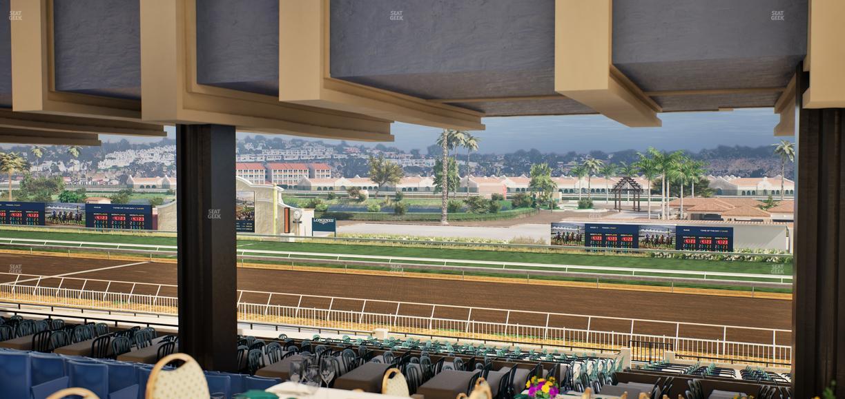 Del Mar Thoroughbred Club - Section First Turn Lvl 3 Tbl 951 Seat View