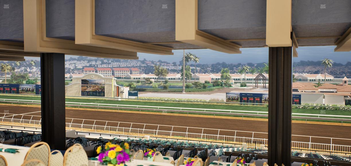Del Mar Thoroughbred Club - Section First Turn Lvl 3 Tbl 952 Seat View