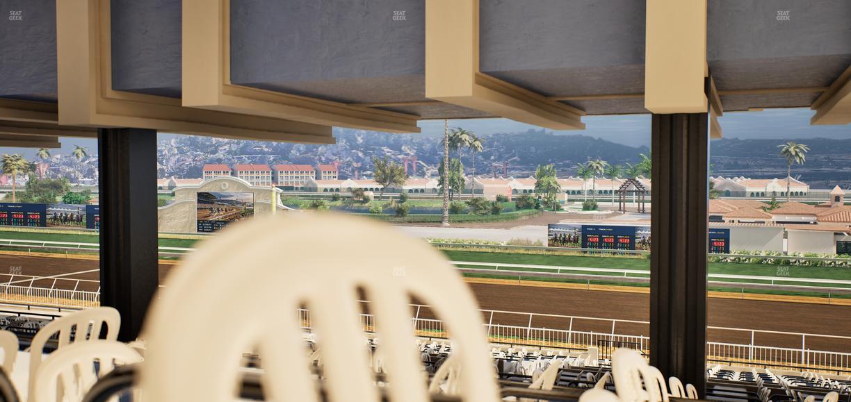 Del Mar Thoroughbred Club - Section First Turn Lvl 3 Tbl 952 Seat View