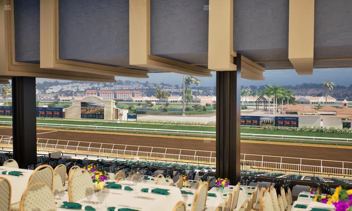 Del Mar Thoroughbred Club - Section First Turn Lvl 3 Tbl 953 Seat View