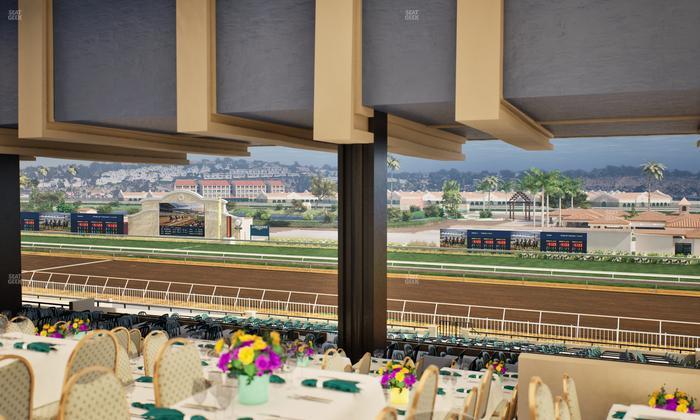 Del Mar Thoroughbred Club - Section First Turn Lvl 3 Tbl 954 Seat View
