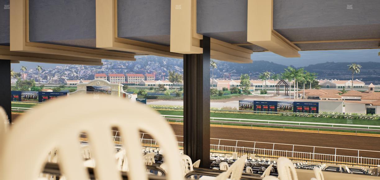 Del Mar Thoroughbred Club - Section First Turn Lvl 3 Tbl 954 Seat View