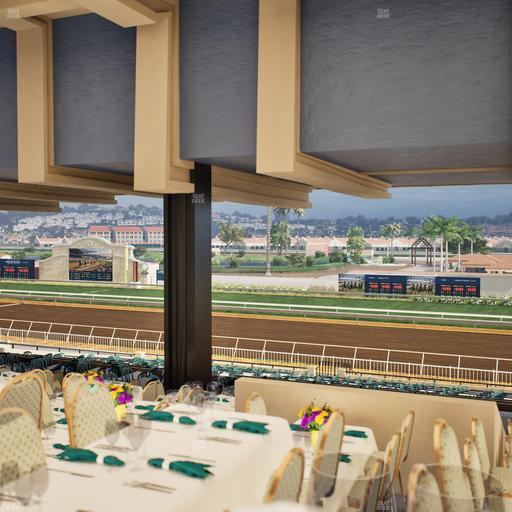 Del Mar Thoroughbred Club - Section First Turn Lvl 3 Tbl 955 Seat View