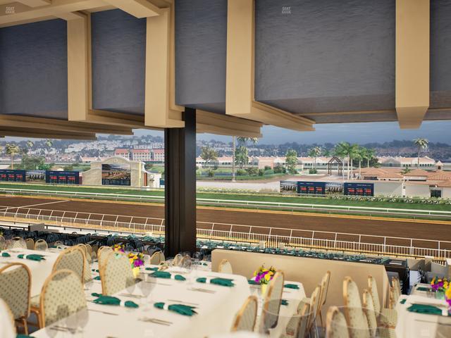 Del Mar Thoroughbred Club - Section First Turn Lvl 3 Tbl 955 Seat View