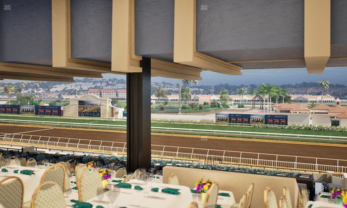 Del Mar Thoroughbred Club - Section First Turn Lvl 3 Tbl 955 Seat View