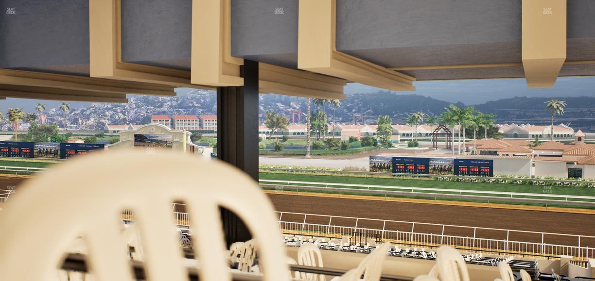 Del Mar Thoroughbred Club - Section First Turn Lvl 3 Tbl 955 Seat View
