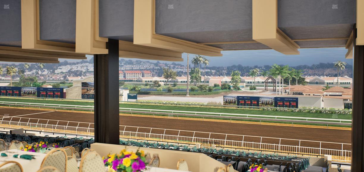Del Mar Thoroughbred Club - Section First Turn Lvl 3 Tbl 956 Seat View