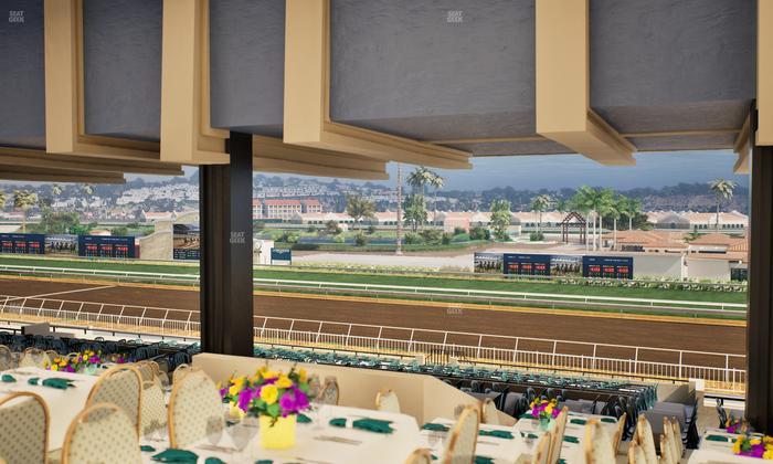 Del Mar Thoroughbred Club - Section First Turn Lvl 3 Tbl 956 Seat View