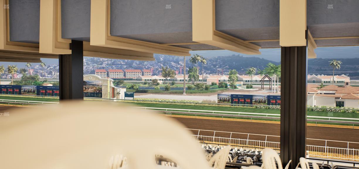 Del Mar Thoroughbred Club - Section First Turn Lvl 3 Tbl 957 Seat View