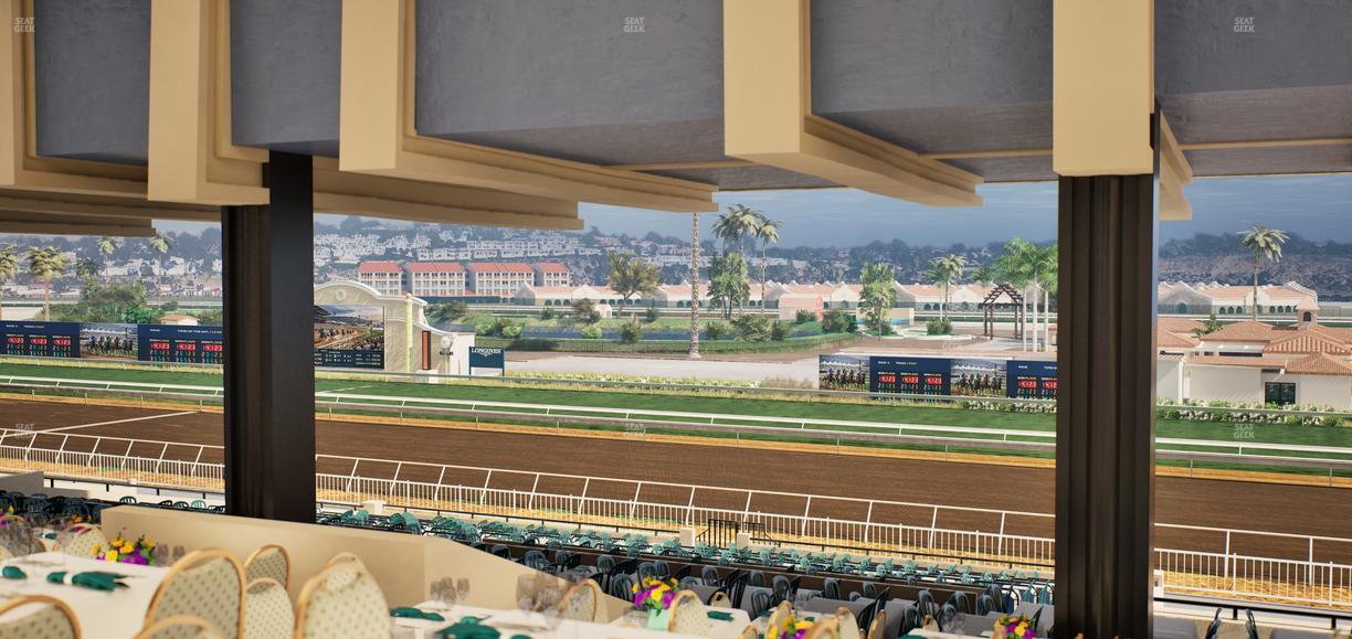 Del Mar Thoroughbred Club - Section First Turn Lvl 3 Tbl 957 Seat View