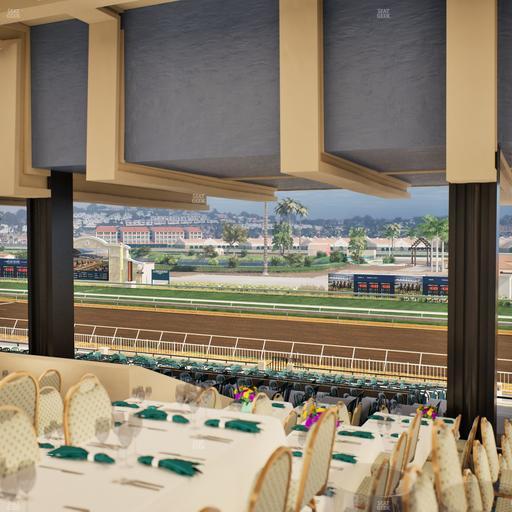 Del Mar Thoroughbred Club - Section First Turn Lvl 3 Tbl 957 Seat View