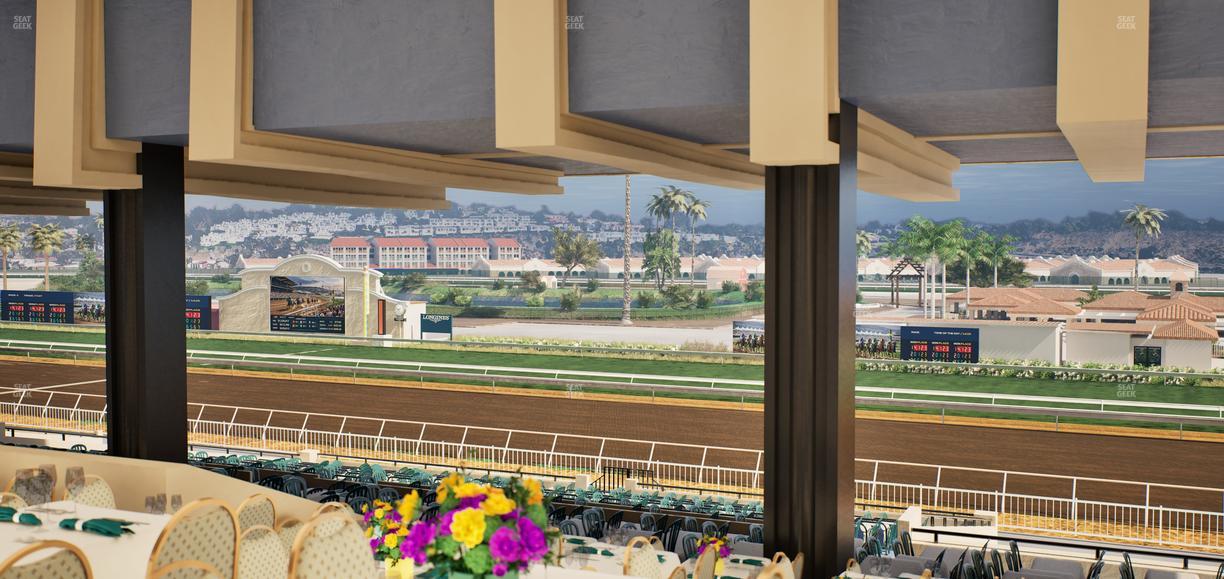 Del Mar Thoroughbred Club - Section First Turn Lvl 3 Tbl 958 Seat View