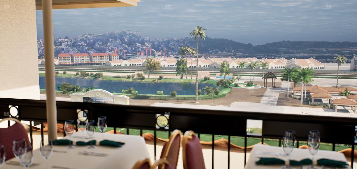 Del Mar Thoroughbred Club - Section Il Palio Patio Lvl 6 Tbl 7002 Seat View