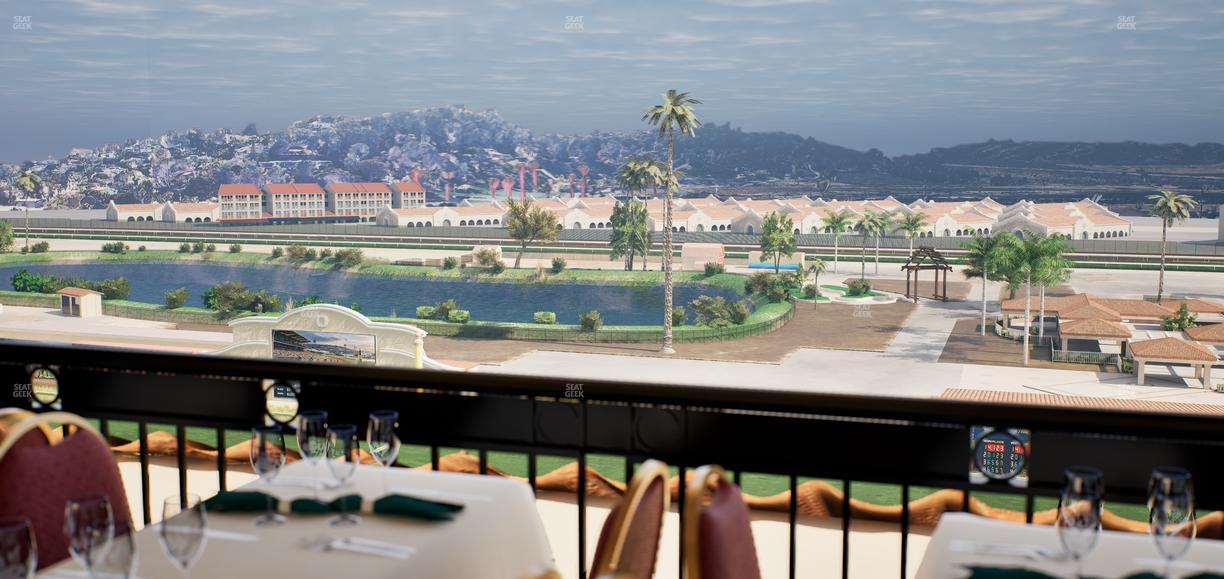 Del Mar Thoroughbred Club - Section Il Palio Patio Lvl 6 Tbl 7005 Seat View